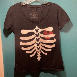 Disney Mickey skeleton shirt
